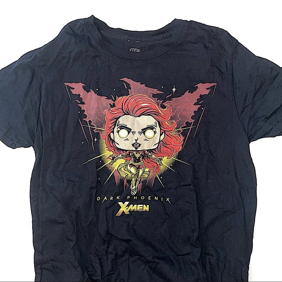 Unisex Funko Pop! Marvel X-Men Dark Phoenix Tee Black size M Medium EUC - Picture 1 of 3